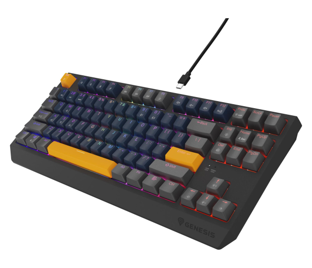 Genesis THOR 230 TKL NAVAL BLUE POSITIVE US RGB MECHANICZNA OUTEMU NKG-2163 - 1351041 - zdjęcie 10